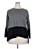 Verve Ami Color Block Gray Pullover Sweater Size 2X - photo 1
