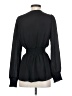 Mikarose 100% Polyester Black Long Sleeve Blouse Size XS - photo 2