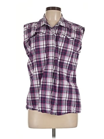 Akini Sleeveless Button-Down Shirt (view 1)