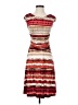 En Focus Studio Print Red Casual Dress Size 4 - photo 1
