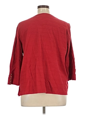 MULTIPLES 3/4 Sleeve Top (view 2)