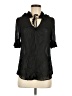 Odille 100% Rayon Black 3/4 Sleeve Blouse Size 6 - photo 1