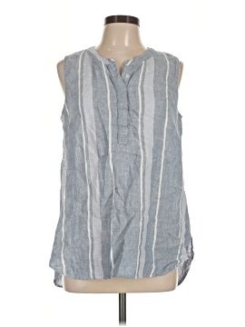 Ellen Tracy Sleeveless Button Down Shirt