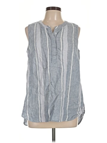 Ellen Tracy Sleeveless Button-Down Shirt (view 1)