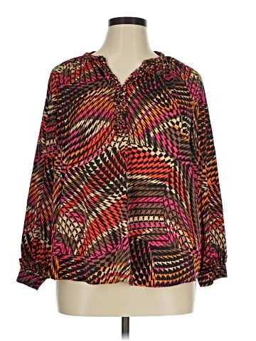Democracy Long Sleeve Blouse (view 1)