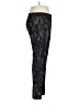Bisou Bisou Graphic Black Active Pants Size 12 - photo 4