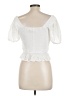 Sim & Sam 100% Rayon White Short Sleeve Top Size L - photo 2