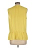 Maison Jules 100% Polyester Yellow Sleeveless Blouse Size L - photo 2