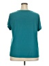 Cato Teal Short Sleeve Blouse Size 22 - photo 2