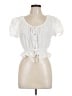 Better be 100% Cotton White Short Sleeve Blouse Size L - photo 1