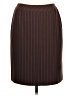 Caslon 100% Polyester Stripes Brown Formal Skirt Size 10 - photo 1