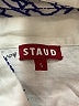 STAUD Print Blue Long Sleeve Blouse Size S - photo 7