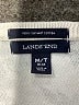 Lands' End 100% Supima Cotton Floral Silver Pullover Sweater Size M (tall) - photo 7