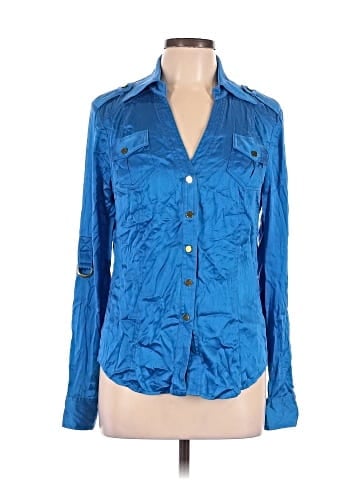Cache Long Sleeve Silk Top (view 1)