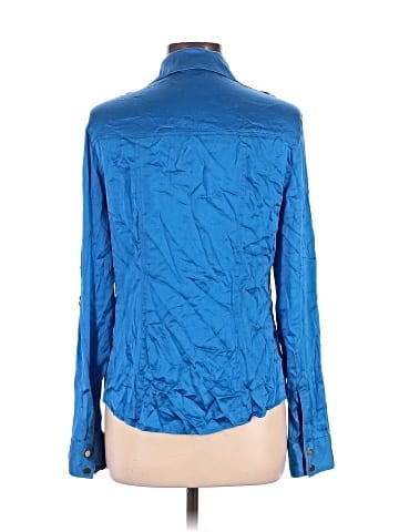 Cache Long Sleeve Silk Top (view 2)