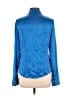 Cache Blue Long Sleeve Silk Top Size L - photo 2