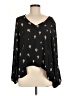 Eight Sixty 100% Polyester Black Long Sleeve Blouse Size M - photo 1