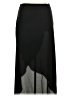 The Limited 100% Polyester Solid Black Formal Skirt Size XL - photo 2