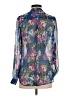 Kut from the Kloth 100% Polyester Floral Blue Long Sleeve Blouse Size S - photo 2