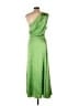 STAUD Metallic Silver Green Cocktail Dress Size 10 - photo 2