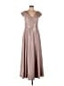 STAUD Metallic Silver Green Cocktail Dress Size 10 - photo 1