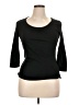 Three Dots Black 3/4 Sleeve Top Size XL - photo 1