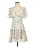 Lulus 100% Polyester Floral Ivory Cocktail Dress Size S - photo 1