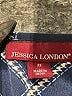 Jessica London 100% Polyester Argyle Blue Short Sleeve Top Size 22 - photo 7