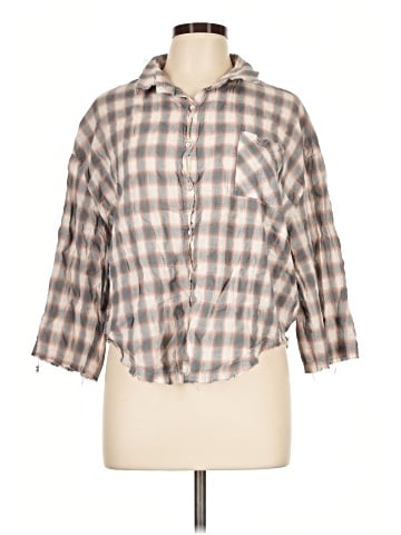 Pol 3/4 Sleeve Button-Down Shirt (view 1)
