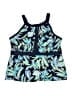 Lands' End Print Blue One Piece Swimsuit Size 16W (DD) - photo 1
