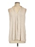 Max Studio 100% Rayon Tan Sleeveless T-Shirt Size L - photo 1