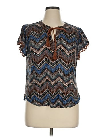 Democracy Short Sleeve Blouse (view 1)