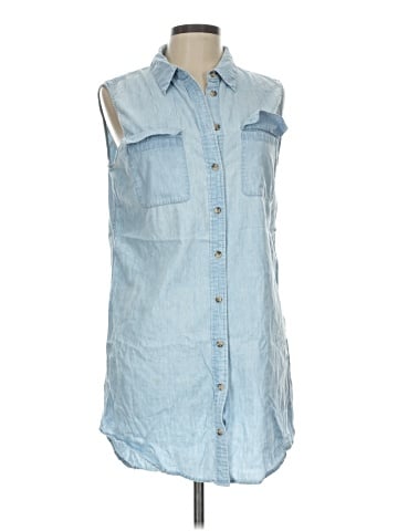 Equipment Sleeveless Button-Down Shirt (view 1)