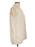 Max Studio 100% Rayon Tan Sleeveless T-Shirt Size L - photo 4