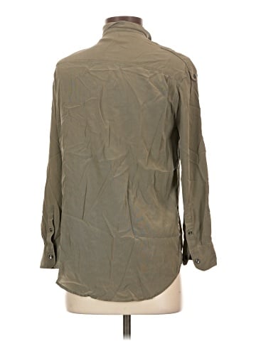ALLSAINTS Long Sleeve Silk Top (view 2)