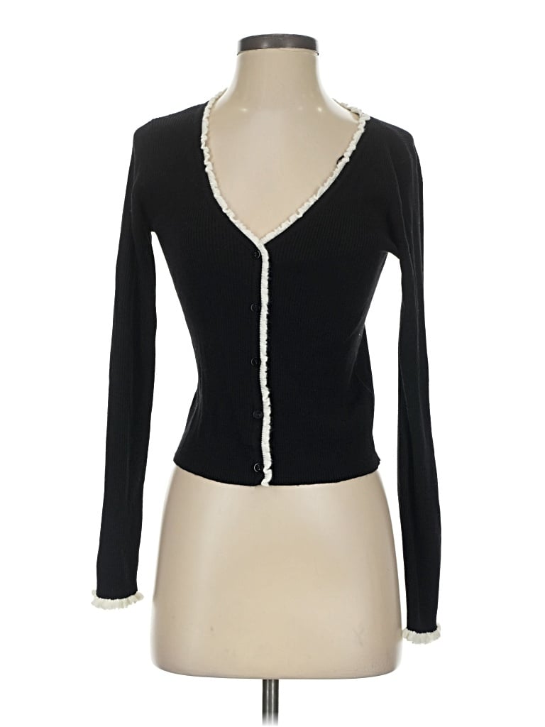 Pre-owned Lucy Paris Cardigan Sweater In Black