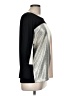 Calvin Klein Color Block Silver Long Sleeve Top Size M - photo 4