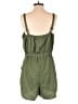 Blush 100% Polyester Solid Green Romper Size XL - photo 2
