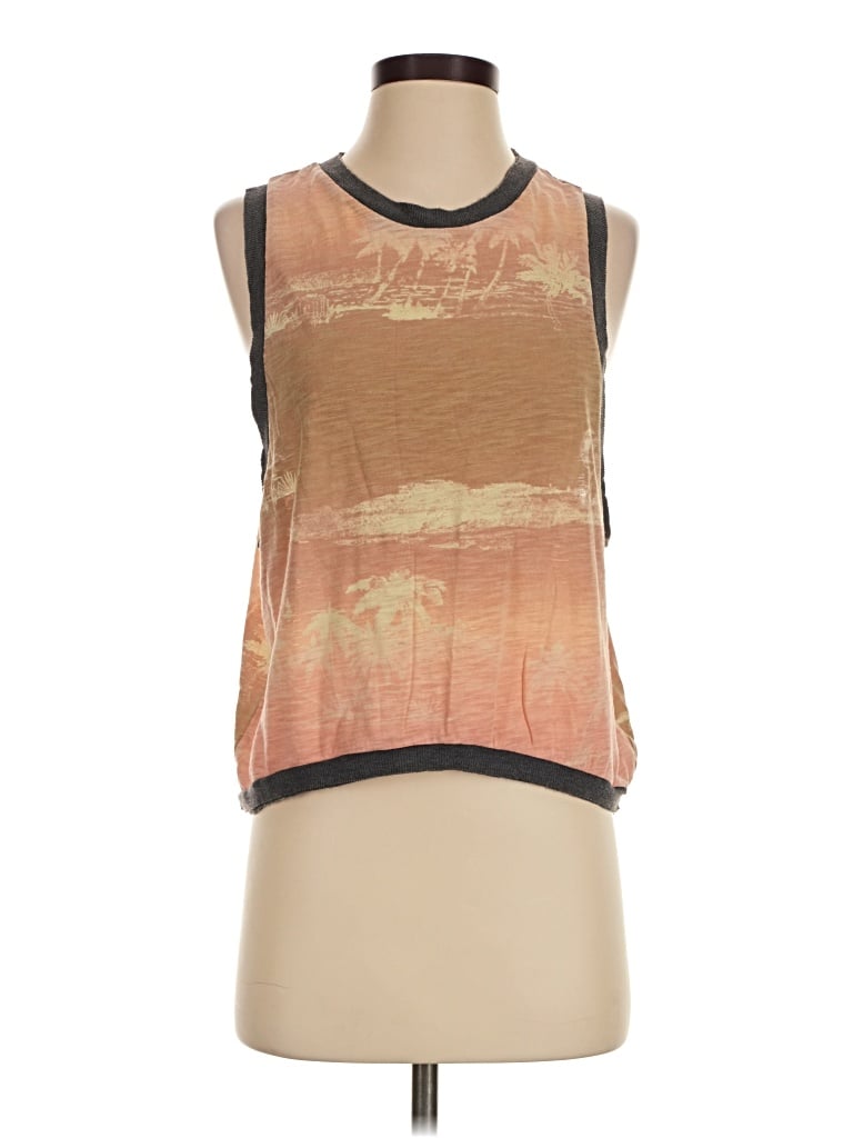 Pre-owned Fp Movement Sleeveless T-shirt In Brown