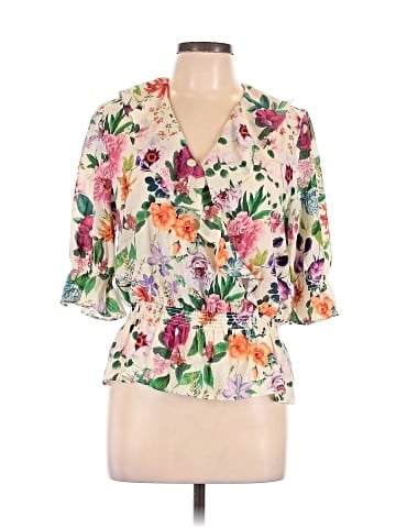 Philosophy Republic Clothing 3/4 Sleeve Blouse (view 1)