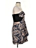 Hype Graphic Brown Cocktail Dress Size 4 - photo 4