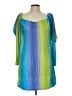 Win Win 100% Polyester Blue Casual Dress Size L - photo 1