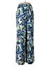 Express 100% Polyester Paisley Blue Casual Pants Size XS - photo 1