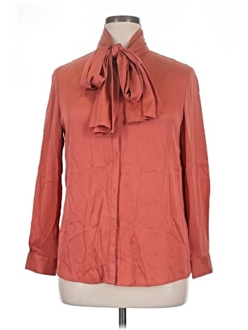 Diane von Furstenberg Long Sleeve Silk Top (view 1)