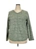St. John's Bay 100% Polyester Green Cardigan Size XXL - photo 1