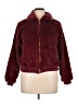 Say What? 100% Polyester Burgundy Faux Fur Jacket Size XL - photo 1