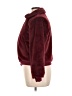 Say What? 100% Polyester Burgundy Faux Fur Jacket Size XL - photo 5