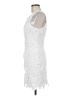 Astr 100% Polyester White Cocktail Dress Size M - photo 5