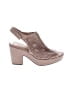 Naturalizer 100% Leather Tan Heels Size 9 1/2 (wide) - photo 1