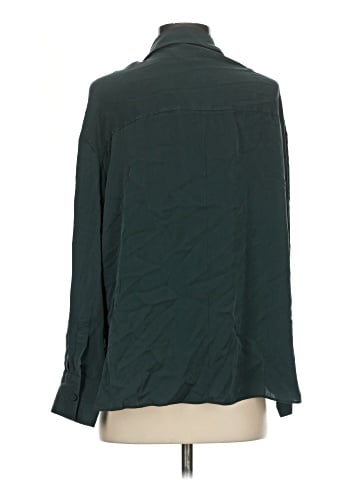 Nordstrom Signature Long Sleeve Silk Top (view 2)